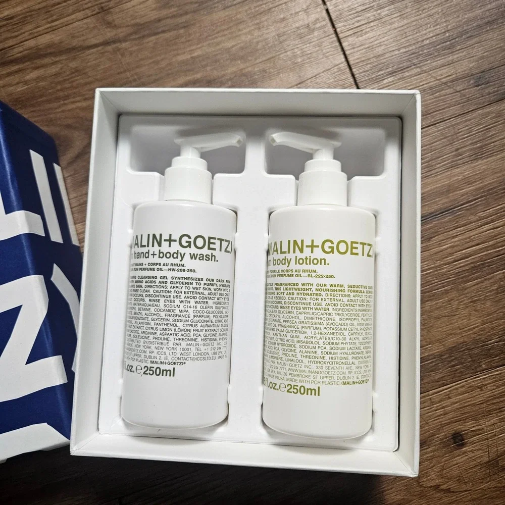 Malin + Goetz Make It A Double Rum Hand Body Wash Lotion Set 250ml RB-SET-22 NIB